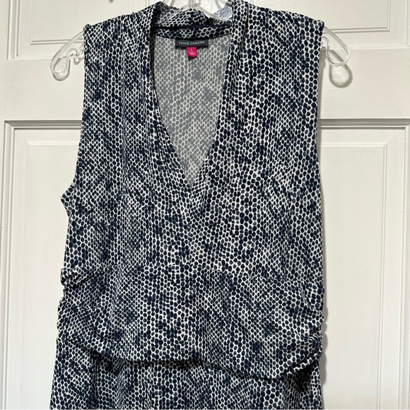 Vince Camuto Navy Animal Print Maxi Dress - Picture 2 of 6